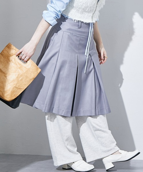 TTOL（トール）の「ダブルウエストスウェットパンツ（その他パンツ・レディース・オートミール/チャコール・M～Ｌ）」の4枚目の写真