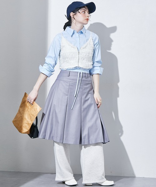 TTOL（トール）の「ダブルウエストスウェットパンツ（その他パンツ・レディース・オートミール/チャコール・M～Ｌ）」の7枚目の写真