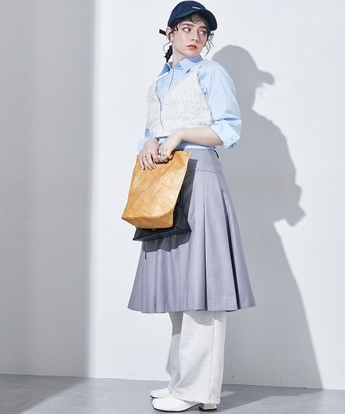 TTOL（トール）の「ダブルウエストスウェットパンツ（その他パンツ・レディース・オートミール/チャコール・M～Ｌ）」の5枚目の写真