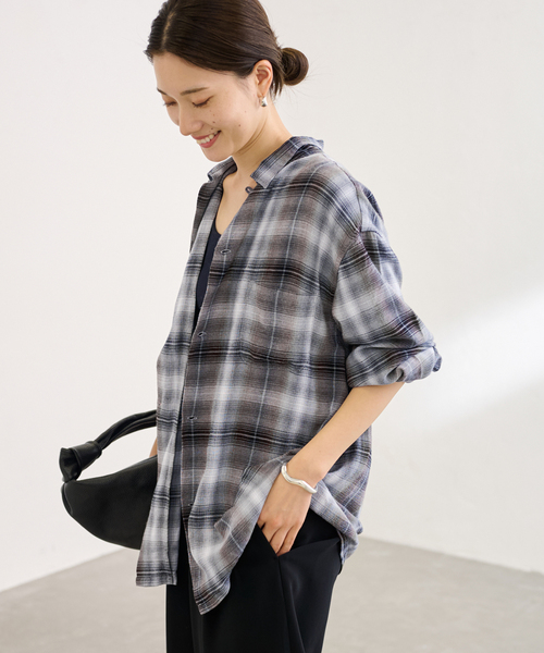 FRAMeWORK TOWNCRAFT 60S ombre check シャツ セール】TOWNCRAFT 別注 60S ombre check シャツ（シャツ