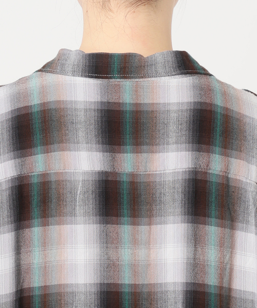 FRAMeWORK TOWNCRAFT 60S ombre check シャツ FRAMeWORK ブラウス シャツ TOWNCRAFT 別注 60S ombre check