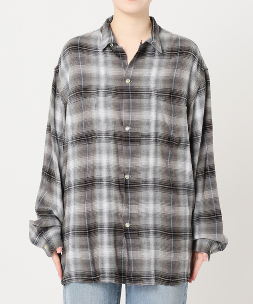 フレームワークのシャツ セール】TOWNCRAFT 別注 60S ombre check シャツ（シャツ
