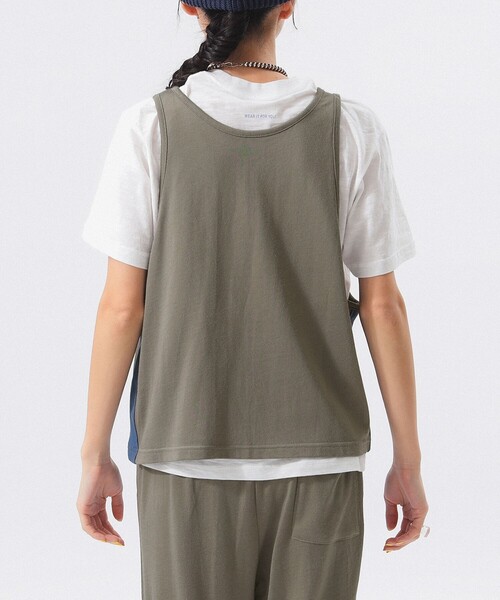 BEAMS BOY（ビームスボーイ）の「レース アップ タンクトップ（タンクトップ・レディース・ネイビー/グレー・ONE SIZE）」の10枚目の写真