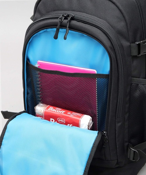 UCLA 大容量 メッシュポケット 2層式 ラウンドバックパック ジョー