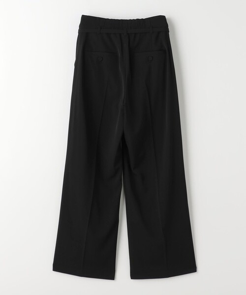 【美品】グリーンレーベルリラクシング セットアップ 黒 サラフール ストレッチ green label relaxing（グリーンレーベルリラクシング）の