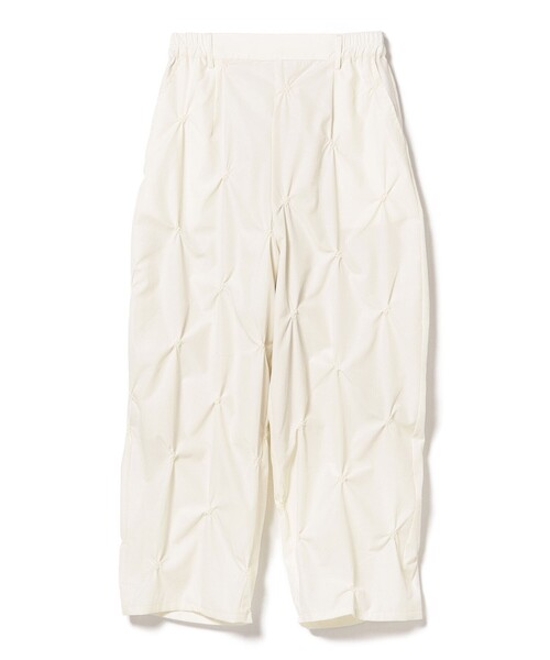 Needles beamsコラボ バタフライ刺繍パンツ ホワイト NEEDLES(ニードルズ)｜Track Pant - Poly Smooth / Printed