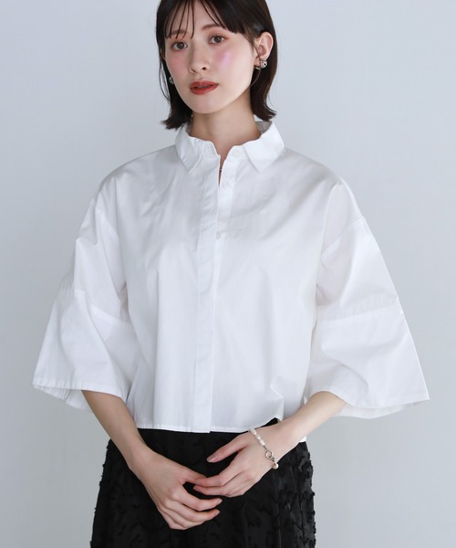 HANRO☆Valene クロップド スリーブ シャツ【関税送料込】 HANRO☆Valene クロップド スリーブ シャツ【関税送料込