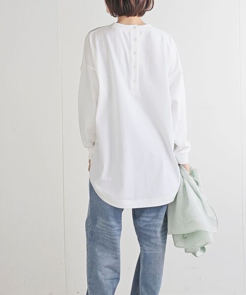 rps(アールピーエス)の「BACKヘンリーロンT(Tシャツ/カットソー・レディース・ブラック/オフホワイト/その他/アイボリー・フリー)」の16枚目の写真