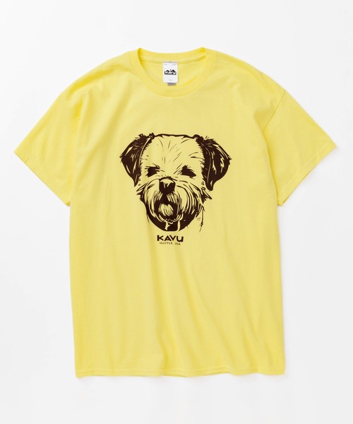 KAVU(カブー)の「KAVU/カブー 25 Dog Tee/ドッグティー(Tシャツ/カットソー・メンズ・ライトイエロー/ホワイト/グリーン/ライトピンク/サンドベージュ/ミント/グレー・MEDIUM/X-LARGE/LARGE)」の6枚目の写真