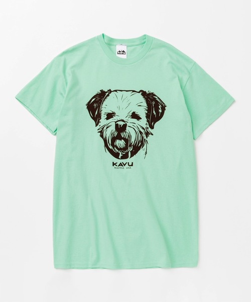 KAVU(カブー)の「KAVU/カブー 25 Dog Tee/ドッグティー(Tシャツ/カットソー・メンズ・ライトイエロー/ホワイト/グリーン/ライトピンク/サンドベージュ/ミント/グレー・MEDIUM/X-LARGE/LARGE)」の5枚目の写真