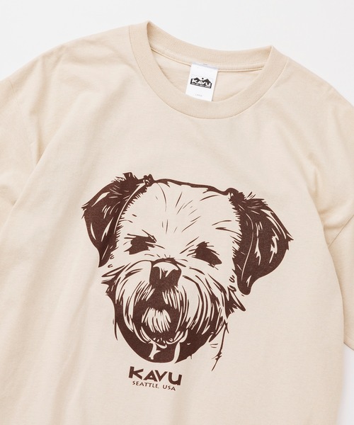 KAVU(カブー)の「KAVU/カブー 25 Dog Tee/ドッグティー(Tシャツ/カットソー・メンズ・ライトイエロー/ホワイト/グリーン/ライトピンク/サンドベージュ/ミント/グレー・MEDIUM/X-LARGE/LARGE)」の10枚目の写真