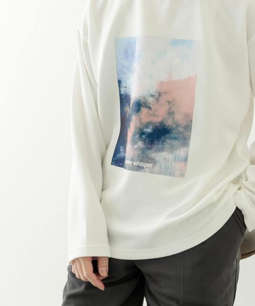ITEMS URBANRESEARCH(アイテムズ アーバンリサーチ)の「Art Graphic ポンチカットソー Dewy(Tシャツ/カットソー・メンズ・ブラック/ホワイト・MEDIUM/LARGE)」の4枚目の写真