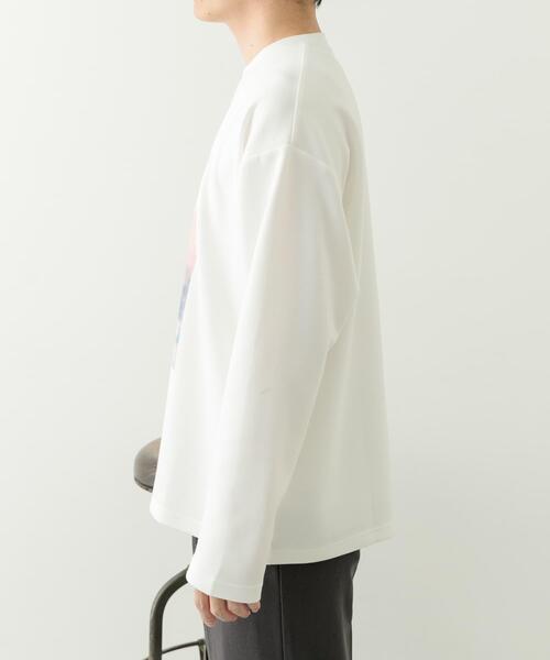ITEMS URBANRESEARCH(アイテムズ アーバンリサーチ)の「Art Graphic ポンチカットソー Dewy(Tシャツ/カットソー・メンズ・ブラック/ホワイト・MEDIUM/LARGE)」の9枚目の写真