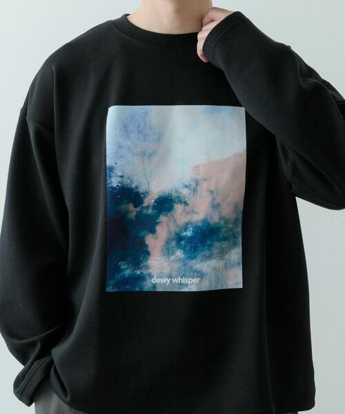 ITEMS URBANRESEARCH(アイテムズ アーバンリサーチ)の「Art Graphic ポンチカットソー Dewy(Tシャツ/カットソー・メンズ・ブラック/ホワイト・MEDIUM/LARGE)」の15枚目の写真
