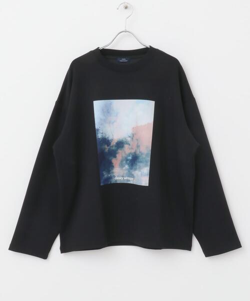 ITEMS URBANRESEARCH(アイテムズ アーバンリサーチ)の「Art Graphic ポンチカットソー Dewy(Tシャツ/カットソー・メンズ・ブラック/ホワイト・MEDIUM/LARGE)」の20枚目の写真