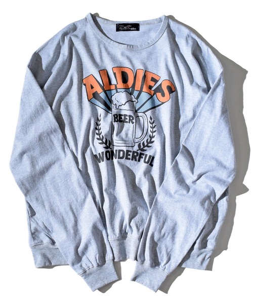 ALDIES（アールディーズ）の「Wonderful Beer Cut / ワンダフルビアーカット（Tシャツ/カットソー・メンズ・マルチ/グレー/レッド・FREE）」の11枚目の写真