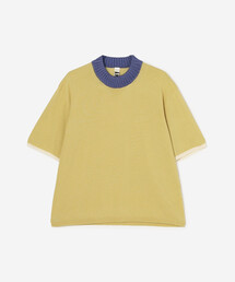 Bshop（ビショップ）の「A MENDA | リンガーニットTシャツ WOMEN