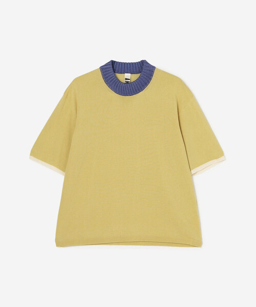 Bshop（ビショップ）の「A MENDA | リンガーニットTシャツ WOMEN