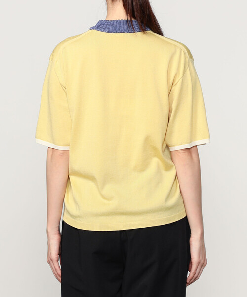 Bshop（ビショップ）の「A MENDA | リンガーニットTシャツ WOMEN