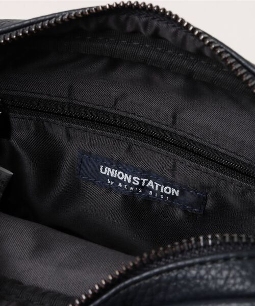 UNION STATION(ユニオンステーション)の「ミニショルダーバッグ / カメラバッグ(ボディバッグ/ウエストポーチ・メンズ・ネイビー/ブラック・FREE)」の5枚目の写真