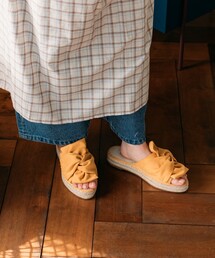 リボン付きイエローサンダル　37 テリック（TELIC）（メンズ、レディース）サンダル W-STRAP