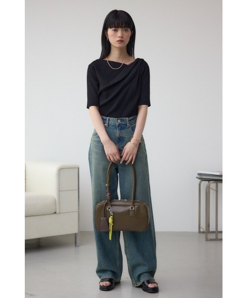 AZUL by moussy（アズールバイマウジー）の「マルチチャームセットスクエアハンドバッグ（ハンドバッグ・レディース・ブラック/カーキ・FREE）」の11枚目の写真