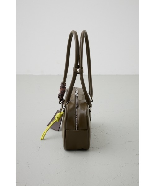 AZUL by moussy（アズールバイマウジー）の「マルチチャームセットスクエアハンドバッグ（ハンドバッグ・レディース・ブラック/カーキ・FREE）」の9枚目の写真