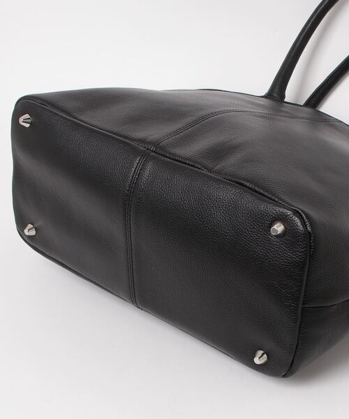 TETE HOMME(テットオム)の「両アオリポケット A4サイズ収納 レザートートバッグ(トートバッグ・メンズ・ブラック系2/ブラック系1・FREE)」の19枚目の写真