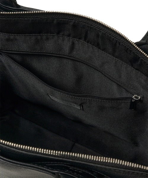 TETE HOMME(テットオム)の「両アオリポケット A4サイズ収納 レザートートバッグ(トートバッグ・メンズ・ブラック系2/ブラック系1・FREE)」の15枚目の写真