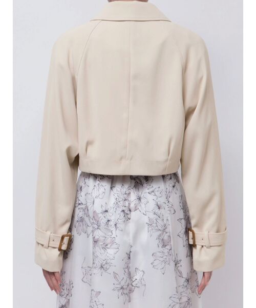 MERCURYDUO（マーキュリーデュオ）の「ショートトレンチ（トレンチコート・レディース・アイボリー/ベージュ・SMALL/MEDIUM）」の17枚目の写真