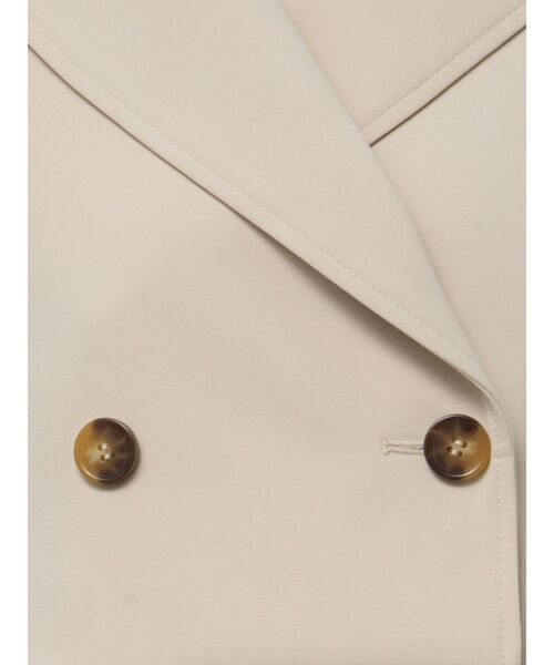 MERCURYDUO（マーキュリーデュオ）の「ショートトレンチ（トレンチコート・レディース・アイボリー/ベージュ・SMALL/MEDIUM）」の5枚目の写真