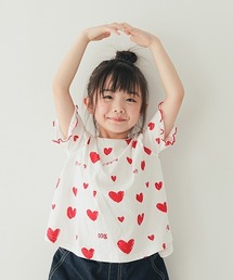 nicohrat（ニコフラート）の「nicohrat/ニコフラート ハートTシャツ（Tシャツ/カットソー・キッズ）」