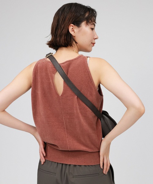 BABYLONE(バビロン)の「コットンモールノースリ(その他トップス・レディース・ライトブラウン/ネイビー/グレイッシュベージュ・フリー)」の13枚目の写真