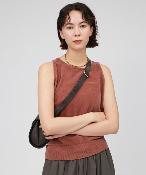 BABYLONE(バビロン)の「コットンモールノースリ(その他トップス・レディース・ライトブラウン/ネイビー/グレイッシュベージュ・フリー)」の15枚目の写真