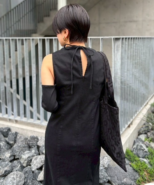 HONEY MI HONEY(ハニーミーハニー)の「denim long one-piece(ワンピース・レディース・ブルー/オフホワイト/サックスブルー/ブラック・FREE)」の15枚目の写真