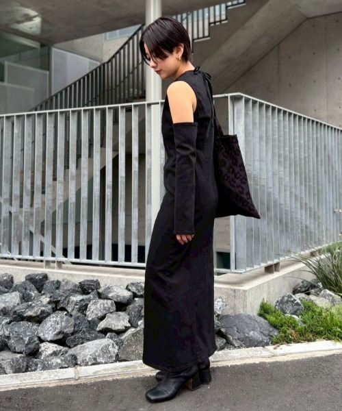 HONEY MI HONEY(ハニーミーハニー)の「denim long one-piece(ワンピース・レディース・ブルー/オフホワイト/サックスブルー/ブラック・FREE)」の11枚目の写真