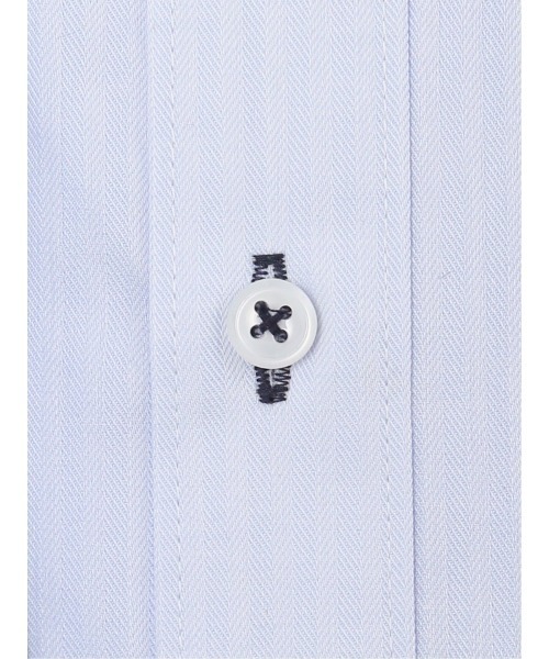 m.f.editorial（エムエフエディトリアル）の「【形態安定 吸水速乾】m.f.エディトリアル メンズ ワイドカラー ビジネスドレス 長袖シャツ（ビジネスシャツ・メンズ・サックスブルー・首回り39cm-裄丈84cm/首回り41cm-裄丈82cm/首回り43cm-裄丈86cm/首回り39cm-裄丈80cm/首回り41cm-裄丈86cm/首回り37cm-裄丈80cm/首回り43cm-裄丈82cm/首回り45cm-裄丈86cm）」の5枚目の写真