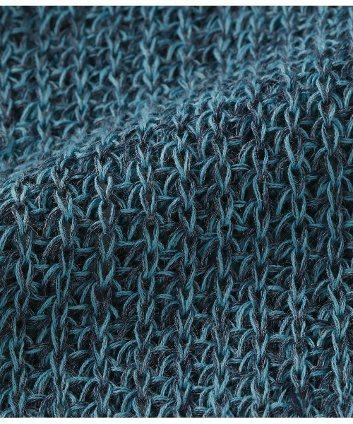 SIPULI(シプリ)の「Linen Polyester Yarn 配色ニットカーディガン(ニット/セーター・レディース・ブルー/イエロー・2)」の12枚目の写真