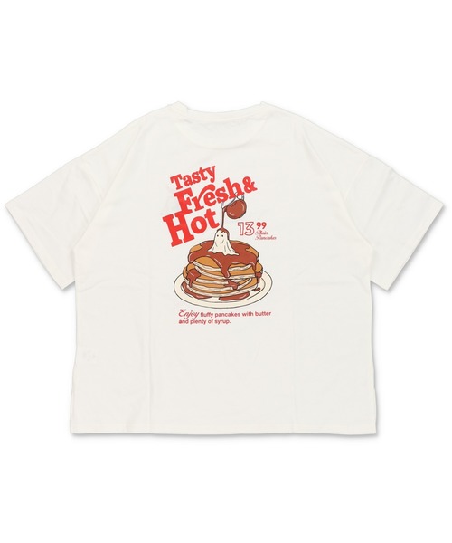 パンケーキさまへ♡23区❤︎コットン100% LOGO T-shirt ベージュ セール】半袖オーバーサイズTシャツ/ホットケーキオバケ（T