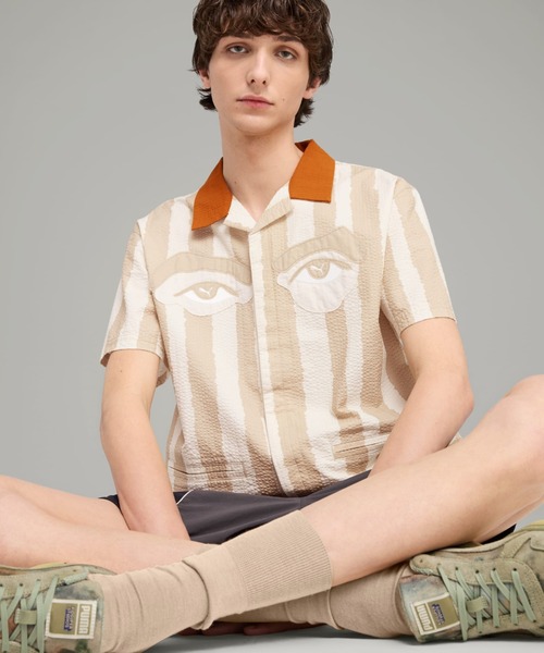 PUMA KUMAMOTO OHZU シャツセット プーマ（PUMA）（キッズ）ボーイズ ポリ 半袖Tシャツ & ショーツ