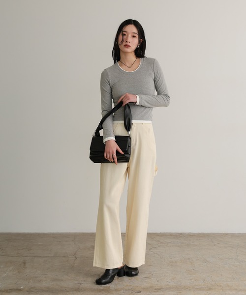 attiree(アティレー)の「【3色展開】ワークパンツ(デニムパンツ・レディース・ダークブルー/アイボリー/ブルー・SMALL/LARGE/MEDIUM)」の22枚目の写真