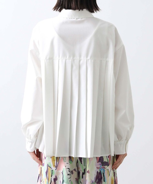 Gready Brilliant(グレディブリリアン)の「ブロードプリーツシャツ(シャツ/ブラウス・レディース・サックスブルー/オフホワイト・FREE)」の9枚目の写真