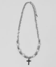 WEGO | WEGO/Lハートクロスビーズミックスネックレス(ネックレス)