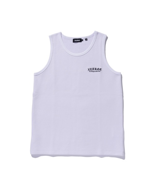 XLARGE(エクストララージ)の「OLD ENGLISH WAFFLE TANK TOP(Tシャツ/カットソー・メンズ・ブラック/カモフラージュ/ネイビー/ホワイト・M/L/XL)」の20枚目の写真