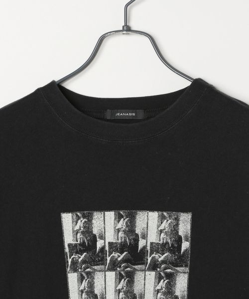 JEANASIS(ジーナシス)の「フォトグラフヴィンテージプリント TEE/459332(Tシャツ/カットソー・レディース・スミクロ/ブラック/ホワイト・MEDIUM/LARGE)」の12枚目の写真