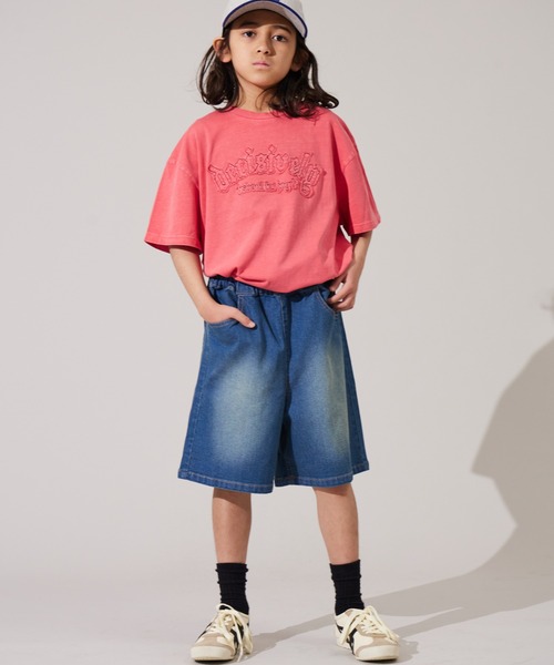 PAIRMANON STREET(ペアマノンストリート)の「【PAIRMANON STREET】デニム ショートパンツ(デニムパンツ・キッズ・ブルー/ブラック・150/160/140/90/110/130/120/100)」の20枚目の写真