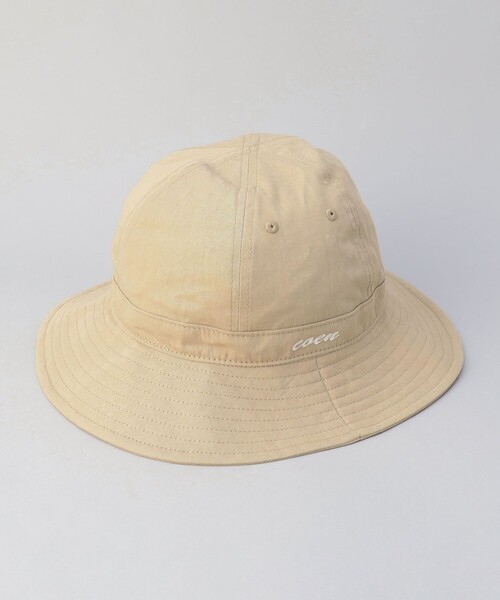 coen（コーエン）の「【ワンポイントロゴ】コットンナイロンツイルロゴハット（ハット・メンズ・ケリーグリーン/ピンク/ベージュ/ブラック・FREE）」の2枚目の写真