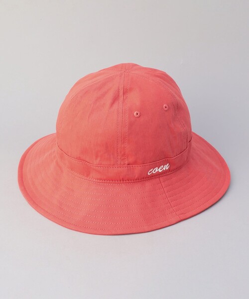 coen（コーエン）の「【ワンポイントロゴ】コットンナイロンツイルロゴハット（ハット・メンズ・ケリーグリーン/ピンク/ベージュ/ブラック・FREE）」の4枚目の写真