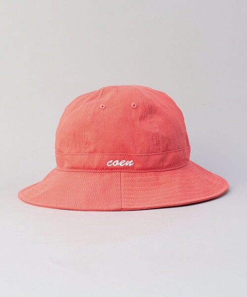 coen（コーエン）の「【ワンポイントロゴ】コットンナイロンツイルロゴハット（ハット・メンズ・ケリーグリーン/ピンク/ベージュ/ブラック・FREE）」の5枚目の写真