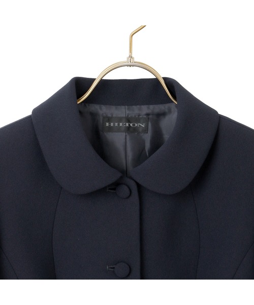 お受験対応】＜2点セット＞定番ネイビー！ショールカラージャケット＋